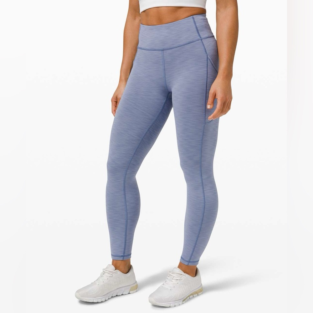 Lululemon, Heathered Water Drop Color, Size 4, Invigorate, High-rise, Tight 25”